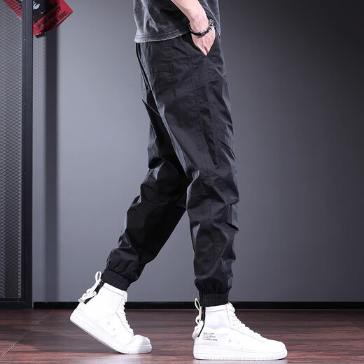 Guxiansen Arbeitshose Männer lose Hosen Männer Frühling und Sommer Neue Small-Foot-Casos-Hosen Herren Harem Hosen Herren Lange Hosen Grün 3xl [Empfohlenes Gewicht 170-190jin [Jin gleich 0,5 kg]]