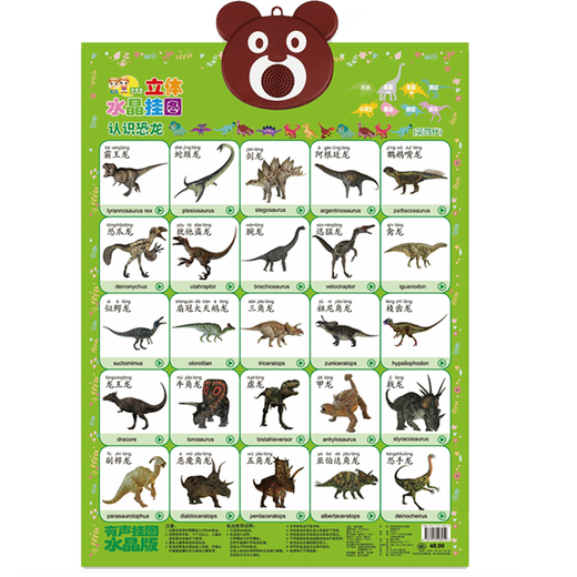 Xuan Yongguai Baby High Definition Crystal Audio Wallpaper Chart Cóncavo y convexo tridimensional Digital Educación temprana Pinyin Card de reconocimiento de voz de voz Alfabetización para niños