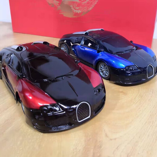 Children's toy car remote control car toy boy 2024 new charging wireless high-speed racing drift car four-way remote control sports car blue can move forward and backward without battery