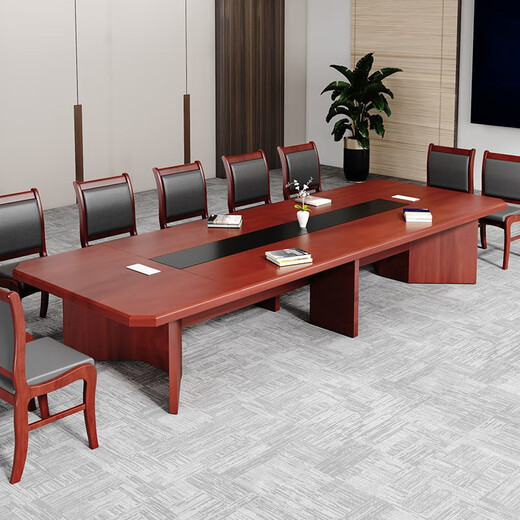 Naigao paint conference table long table veneer conference long table large conference table 2.4*1.2 meters single table