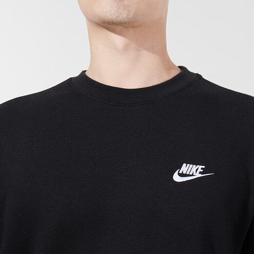 耐克（NIKE）卫衣男士外套夏季新款连帽防风运动服健身训练时尚休闲套头衫 FN3889-010/黑色 L