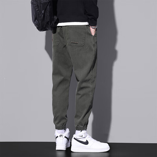 Pantalones casuales de pájaros carpinteros para hombres de moda de moda
