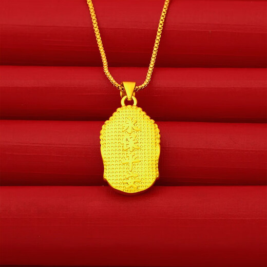 KZD Old Phoenix Buddha Head Pendant Necklace Women's Simulated Clavicle Chain for Mom XL59 Buddha Pendant and Necklace