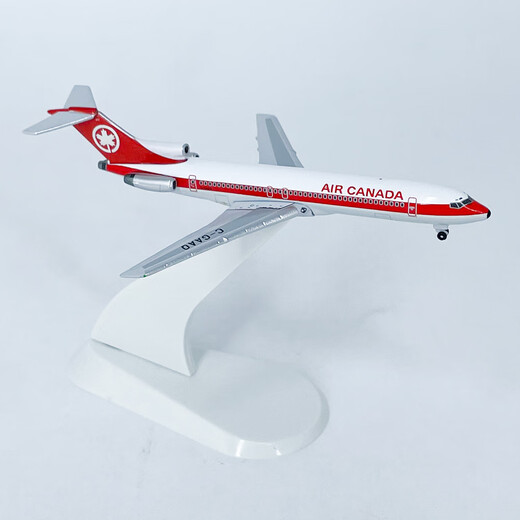 Dilanni Boeing 727 Aircraft Modèle 1: 500 Air Canada Boeing 727-200 Passenger Aircraft-Araft Modèle Imitation d'alliage