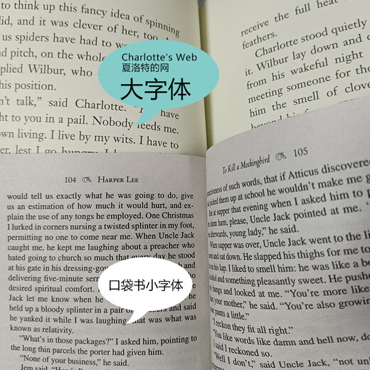 现货【外文书店】彩色插图版 Charlotte's Web 夏洛的网 大字全彩版 英文原版进口图书籍夏洛特的网  英文读物 680L 儿童读物
