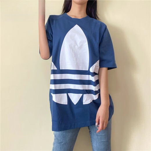 
Adidas (adidas) Clover Male Couple Classic Large LOGO Casual Short Sleeve T-Shirt FM9902 FM9903 FM9904 Male 2XL