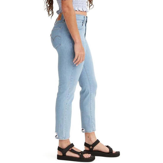 Levis Frauen der Frauen 724 hoch taillierter Jeans mit geradlinigem Bein bequemer Stretch-Slimmsmodische Gelegenheitshose Frauenhose Tribeca Story-Medium in einer Größe 32 regulär