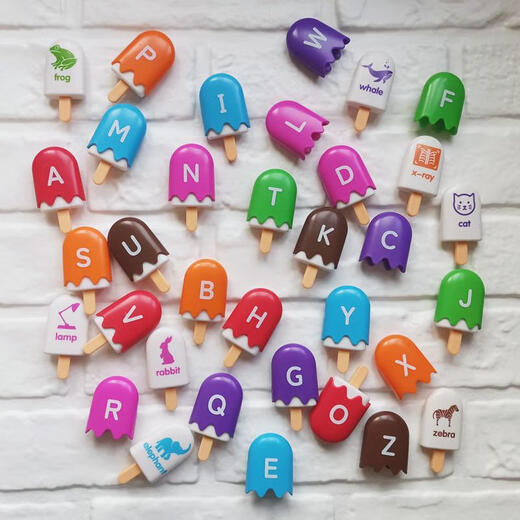 Muqin Ice Cream Rainbow Popsicle Game Children's Parent's Parent-Child Interaction Couleur Lettre Jouets