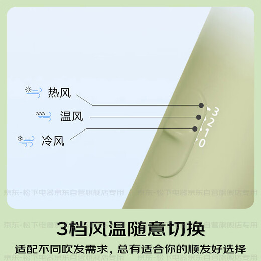 Panasonic [National Subsidy] Negative Ion Hair Dryer Bottle High-speed Home Low Noise Quick Dry Hair Care Does Not Injure Hair Student Dormitory Gifts EH-WNE5H