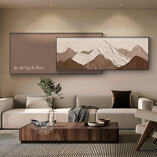 Le dos du canapé a un fond de support avec un fond de support avec un support de décoration de salon, un mur de canapé de luxe léger peintures suspendues 2024 Rizhao Jinshan d style 33 * 80 + 26 * 80 = chevauchement de longueur totale 12035 mm en aluminium