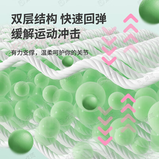点润专业瑜伽垫 防滑健身加厚加宽加长隔音TPE高回弹男女运动垫子家用 清新绿-星辰 1830*800*6mm