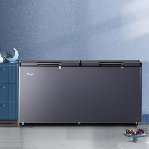 Haier Freezer 519/829 liters or above commercial household large-capacity refrigerator refrigerated freezing conversion fully frozen ultra-low temperature seafood deep-freezing quick-frozen horizontal cabinet five-sided refrigeration BC/BD-480WGHEC air-cooled frost-free 38 quick-frozen