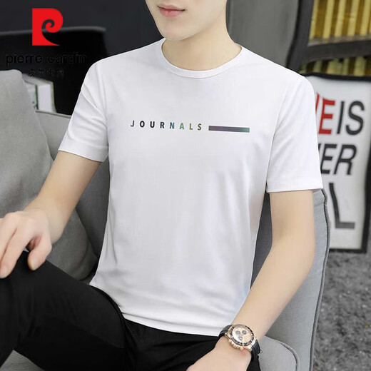 
Pierre cardin ice silk short-sleeved T-shirt for men 2025 new summer thin T-shirt summer casual trendy brand large-size men's top 1423 white 3XL 160Jin [Jin equals 0.5 kg]-175Jin [Jin equals 0.5 kg]