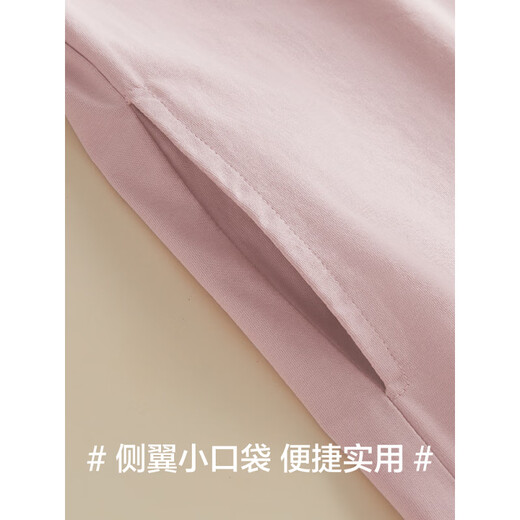 莫代尔睡裙女款短袖夏季纯色棉薄款睡衣女士夏天宽松透气家居服 15619 M 160 (90-110斤)