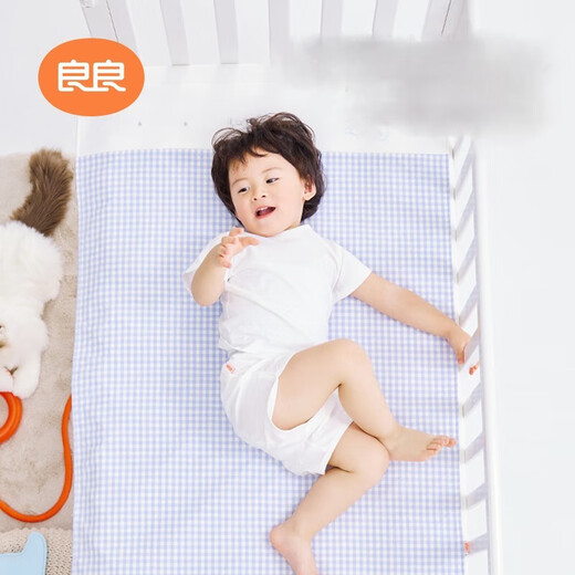
Liangliang urine separator pads for babies can wash large size bed sheets pure cotton breathable children's overnight mattress autumn and winter children's urine separator pads double-sided grille pink 81*60cm