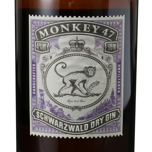 Monkey King 47 Джин импортирован из Германии Обезьяна 47 Оригинальный Джин Оригинальный Шварцвальский винный король 47 Джин 500 мл 1 бутылка