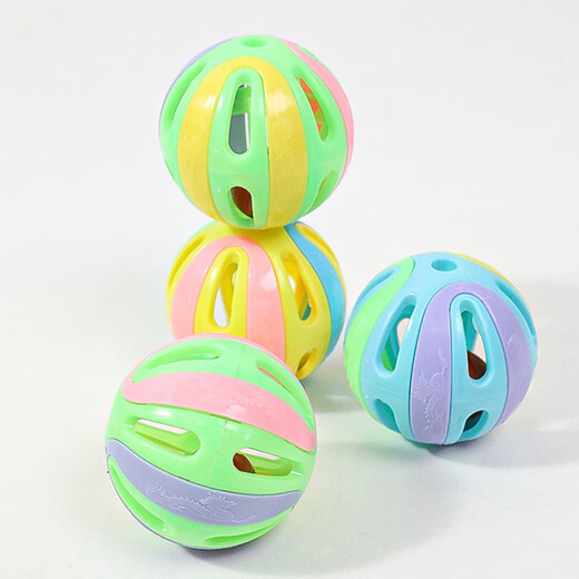 Like the cat's self-pleasure colorful bell self-pleasure bell ball 6 pack bite-resistant cat bell sound large self-pleasure relief artifact