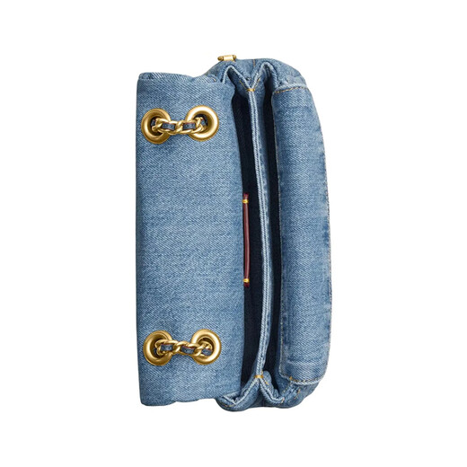 Entrenador (entrenador) Bolsa de mujeres Counter de 24 años Nuevo Tabby 20/26 Denim Bolsa de cadena magnética Acolchada Bolsa Crossbody Women's Women [Small] Denim Blue CR701-B4/In