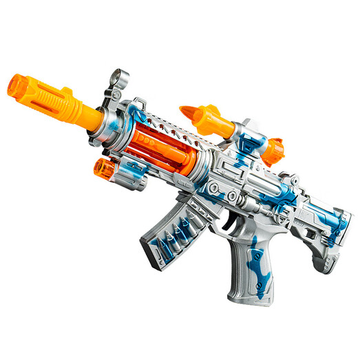 Children's toys electric music machine gun sound light submachine gun boy gun toy wholesale night market stall 3886 spray sound light gun [camouflage green]