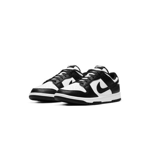 
NIKE Nike DUNK LOW Men's Sneakers Retro Board Shoes Glue Sole Low Top Panda Color DD1391 100 White/Black/White 38.5