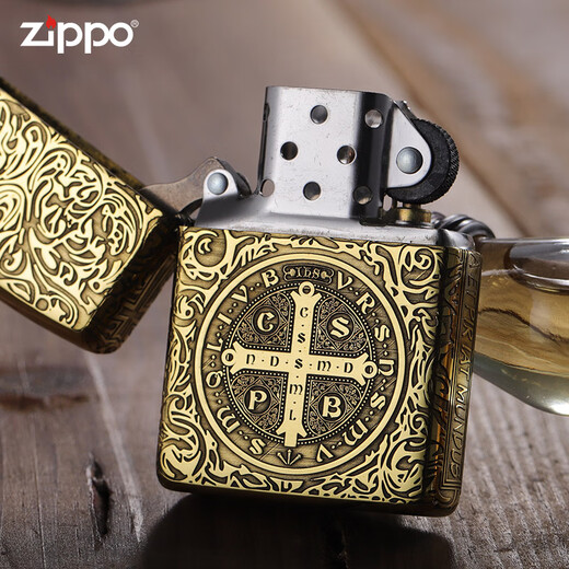 ZIPPO原装正版打火机盔甲黄铜五面精雕恶灵挽歌定制送礼 黄铜常规 康斯坦丁 单机 DY9902D