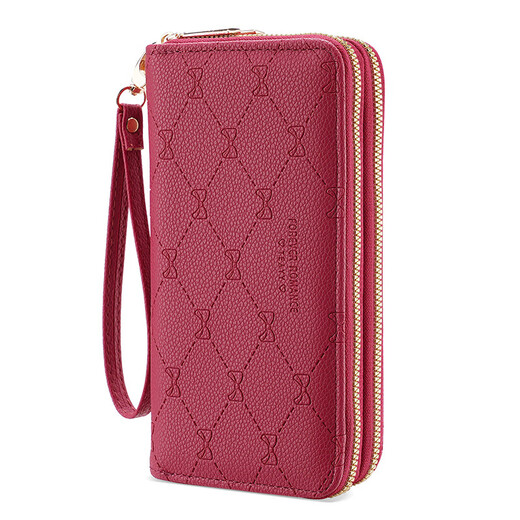 Dingtian Liying long coin wallet ladies 2024 new large capacity fashionable mother wallet double-layer clutch wallet mobile phone bag blue