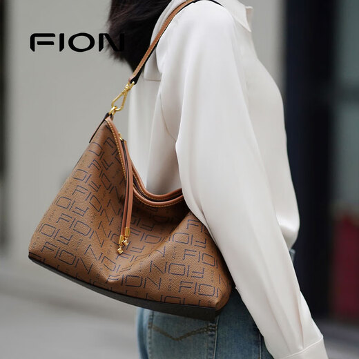 FION 2025 new bag women's bag tote bag high-end large-capacity shoulder crossbody bag birthday gift