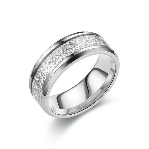 Trendy personalized rime pattern ring men's titanium steel ring men's trendy single fashion wide ring ring does not fade rime pattern ring black size 7 recommended 90 Jin Jin equals 0.5 kg -100 Jin Jin equals 0.5 kg