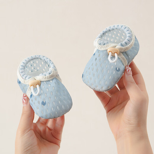 [Baby Reisen] Baby Sommer-Mesh-Fuß-Protekt-Kleinkindschuhe Neugeborene weiche Sohle Anti-Rutsch dünne Babybodenschuhe lächelte atmungsaktive Netto-Sommer 12 innere Länge 12 (6-12 Monate)