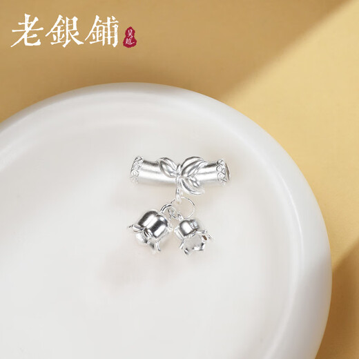 Wuyue Old Silver Shop pure silver products 999 pure silver bent tube orchid of the valley flower accessories fashionable and exquisite diy silver accessories bent tube orchid of the valley flower accessories