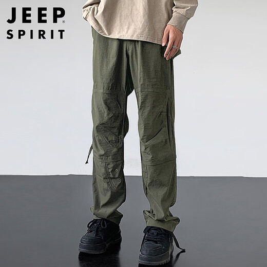 Jeep Spirit Jeep American Retro Retro Casual Pantalones de verano Pantalones de trabajo funcional de hombres Pantalones de carga al aire libre Hombres Militares Militares 3xl