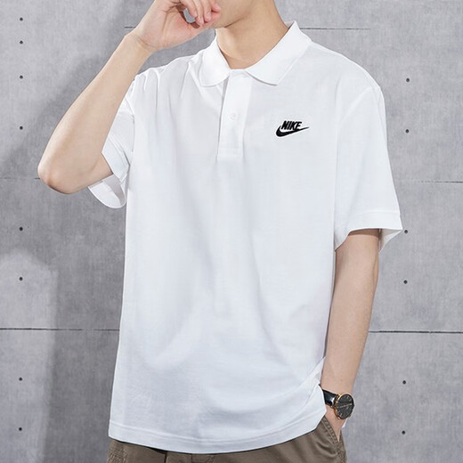 Nike (Nike) Revers Polo-Hemd für Frauen kurzärmelig Frühling und Sommer Neues atmungsaktives pures Baumwoll-Sport-T-Shirt halbärmelig CJ4457 FN3895-100/Männer Größe Frauen tragen reine Baumwolle l 130-150jin [Jin gleich 0,5 kg]