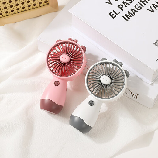 Six-legged ants creative cute cartoon handheld small fan USB charging large wind power mobile phone stand desktop children student fan HD6626-Dark brown factory/// Cross-border