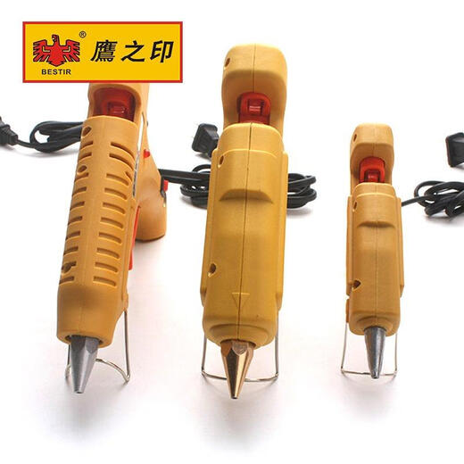 蒋之爱手工电热熔胶枪家用玻璃硅胶条棒胶水胶抢热溶胶棒7-11mm 高温型热熔胶枪60W 14222