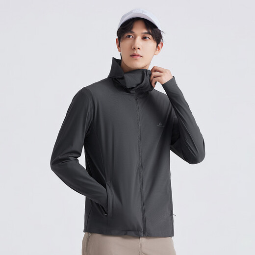 Pathfinder UPF100+ Ice Silk Sun Protection Clothing Cool Men's Outdoor Sports Summer Sun Protection Fishing Clothing Men's Young and Middle-aged Thin Style Glacier Gray XL