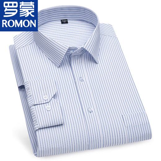 罗蒙（ROMON）罗蒙短袖白色衬衫男士商务正装夏薄款透气工装春夏短袖休闲工作服 6627 38