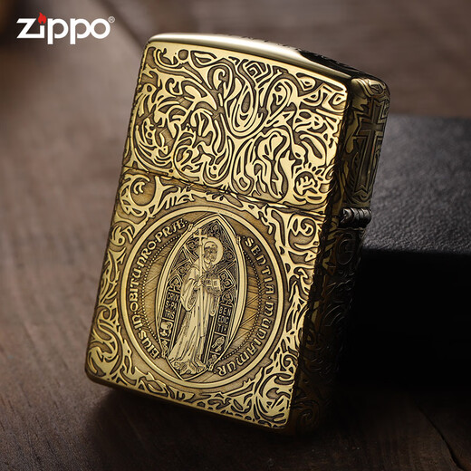 ZIPPO原装正版打火机盔甲黄铜五面精雕恶灵挽歌定制送礼 黄铜常规 康斯坦丁 单机 DY9902D