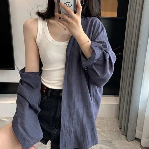 朵迪雅尚白色吊带背心女螺纹棉夏季内搭外穿无袖t恤运动遇见打底上衣女装 白色