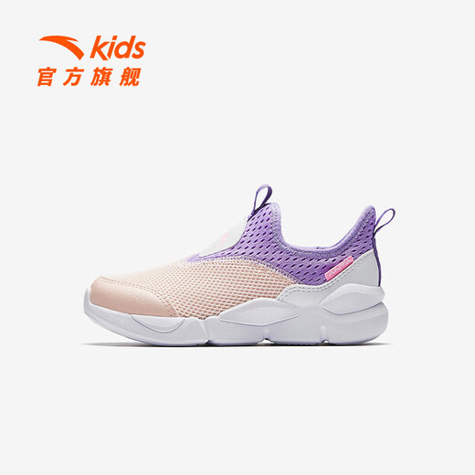 Anta children's sneakers for men and women's children's shoes 25 summer new product mesh breathable large mesh sweat-relieving running shoes [women's style] Fan Pink/Shallow Yuan Zi/White 9906-1 31