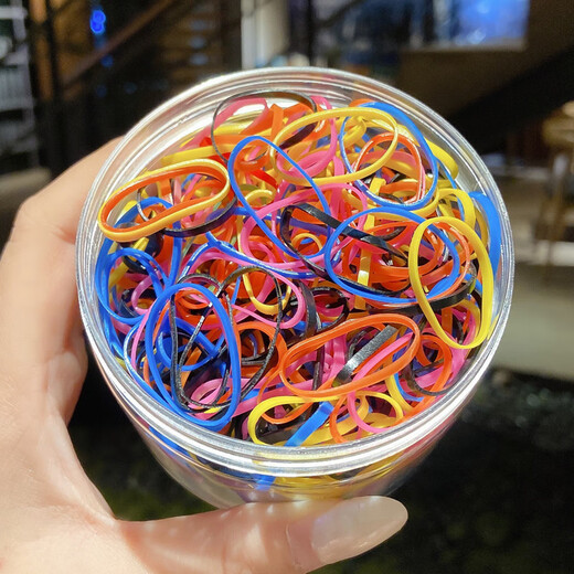 Hesiyu bag contains about 100 pieces. Disposable hair rope headband for women. High elastic hair tie rubber band. Hair rope hair tie. Disposable, random about 100 pieces.