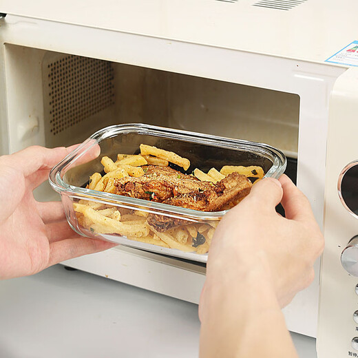 Demas hitzebeständiges Glas Frischwahrnehmungsbox Mikrowellen-Ofen-Mittagskinokinnere Bento Box 700+ Partition 680+ 650+ Tabelleware