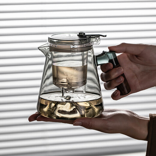 Tasse de pangdonglai de qualité tasse fluide de noix en bois séparation de thé en verre à la chaleur Thé à thé de fabrication <