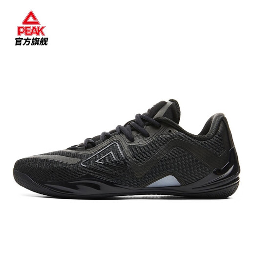 Peak unparalleled basketball shoes men's shoes new cushioning low-top comfortable men's wear-resistant professional practical thin-soled sports shoes all black-Dark Warrior 41