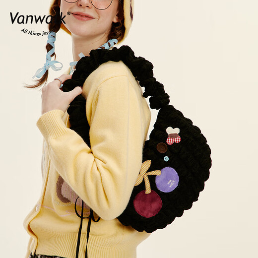 Vanwalk Small Garden Cherry Girl Sacs aisselles Sacs Handle Sacs d'épaule Sacs INS NICHES ALL-MATCH CROSSBOCK Sacs de fromage Bubble