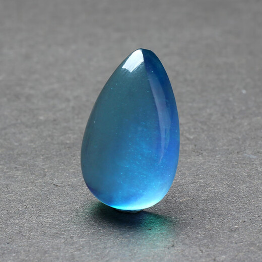 Aquamarine Pendant Natural Blue Crystal Stone Water Drop Egg Noodle 925 See the actual video please contact customer service