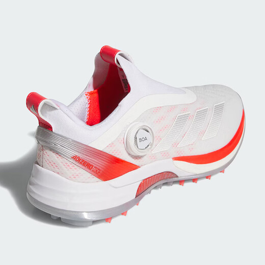 adidas 阿迪达斯高尔夫球鞋女ADIZERO ZG BOA防滑防泼水运动鞋 25年新款 【旋钮款】白/银/亮红 IH9893 35 码