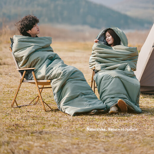 Naturehike sleeping bag adult outdoor winter thickened warm camping sleeping bag single spring and autumn indoor lunch break universal