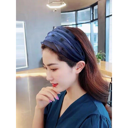 
KEEGFEG high-end hairband covering women's headwear wide hair card covering artifact internet celebrity 2025 new hairpin hairband P12-coffee hairband