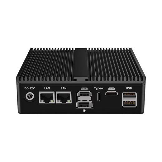 Double Control mini industrial computer dual network port dual serial port J6412 N100 J4125 all-aluminum fanless embedded industrial mini computer 8G memory 256G solid state H31FX-N150 dual network dual serial three display DDR5