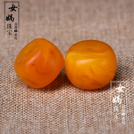 Olevo natural Russian material old beeswax single beads with loose beads single bucket beads bracelet diy men's accessories top beads separated beads old beeswax pier 22*16mm single